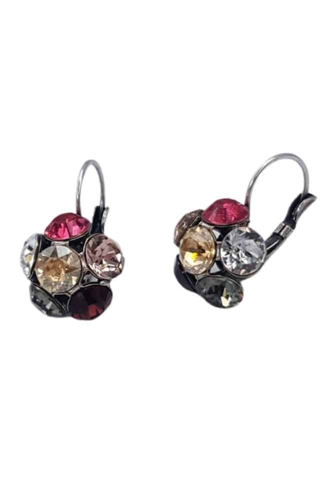 Nell by La Vie Hanging Flower Earriing Swarovski NBL-1011