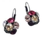 Nell by La Vie Hanging Flower Earriing Swarovski NBL-1011