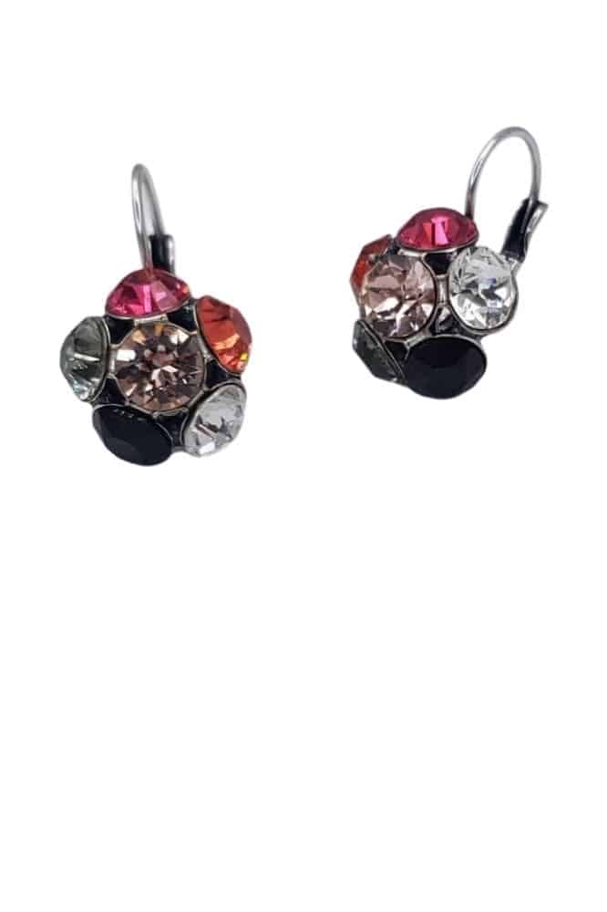 Nell by La Vie Hanging Flower Earriing Swarovski NBL-1012