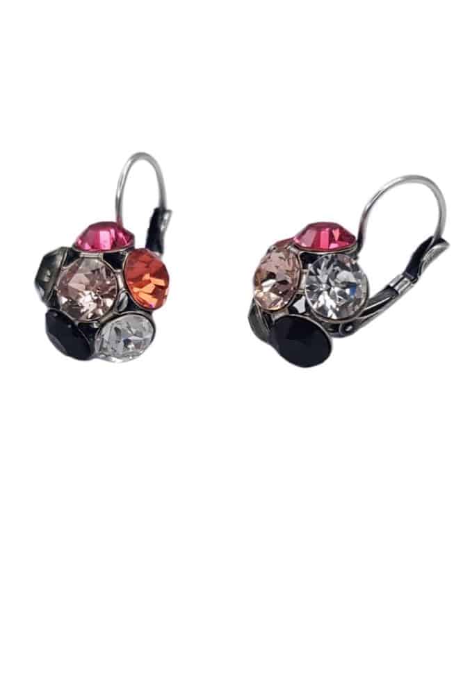 Nell by La Vie Hanging Flower Earriing Swarovski NBL-1012