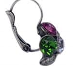 Nell by La Vie Hanging Flower Earriing Swarovski NBL-1028
