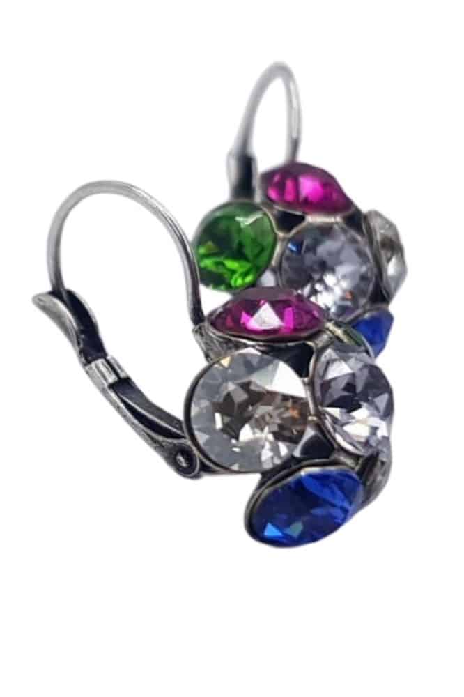 Nell by La Vie Hanging Flower Earriing Swarovski NBL-1028