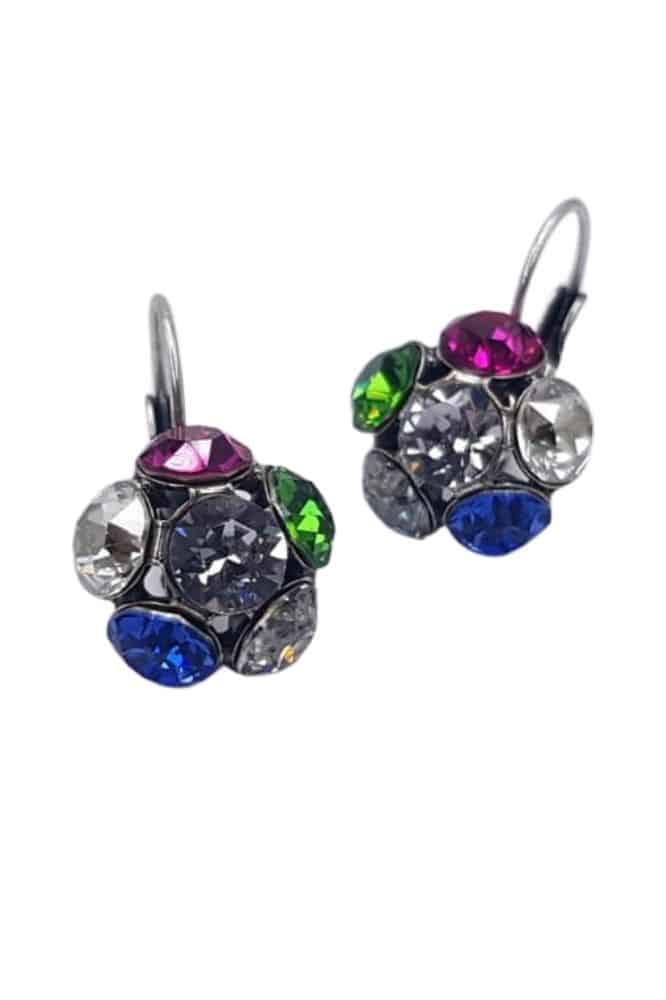 Nell by La Vie Hanging Flower Earriing Swarovski NBL-1028
