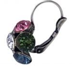 Nell by La Vie Hanging Flower Earriing Swarovski NBL-1033