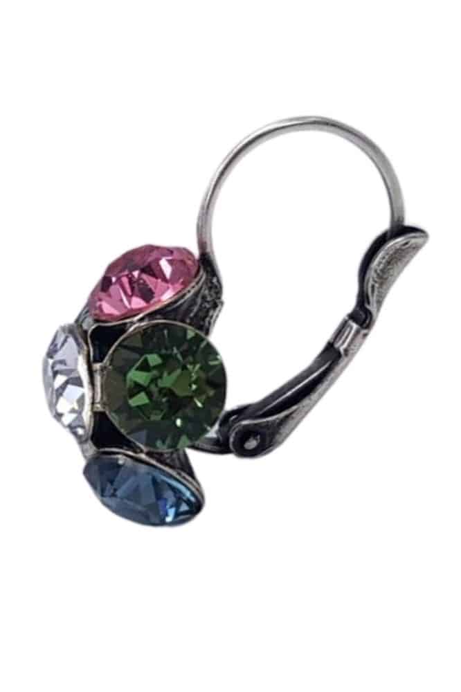 Nell by La Vie Hanging Flower Earriing Swarovski NBL-1033