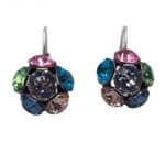 Nell by La Vie Hanging Flower Earriing Swarovski NBL-1033