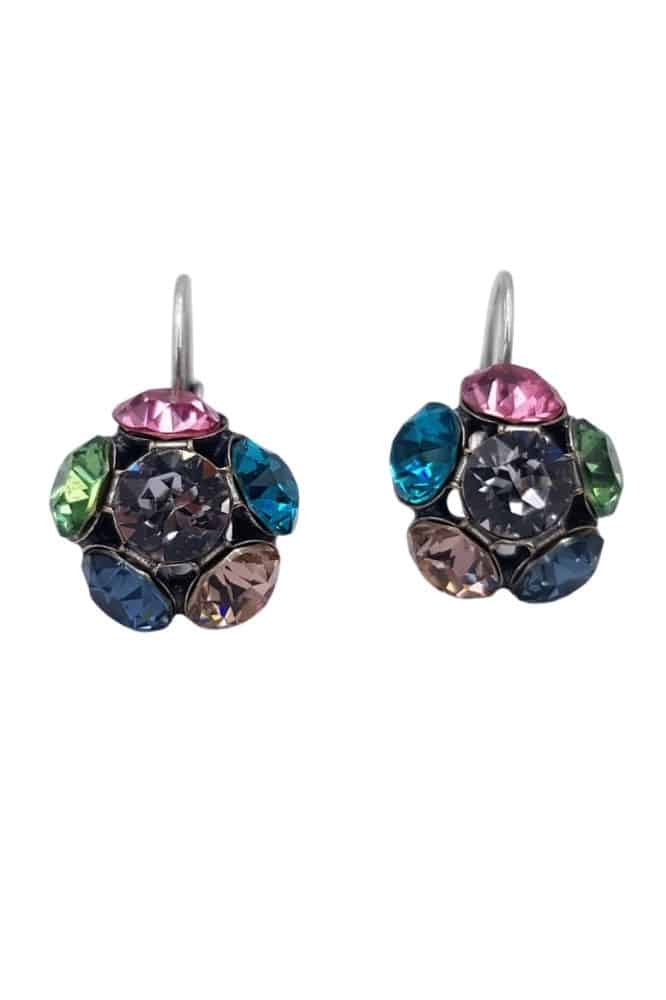 Nell by La Vie Hanging Flower Earriing Swarovski NBL-1033