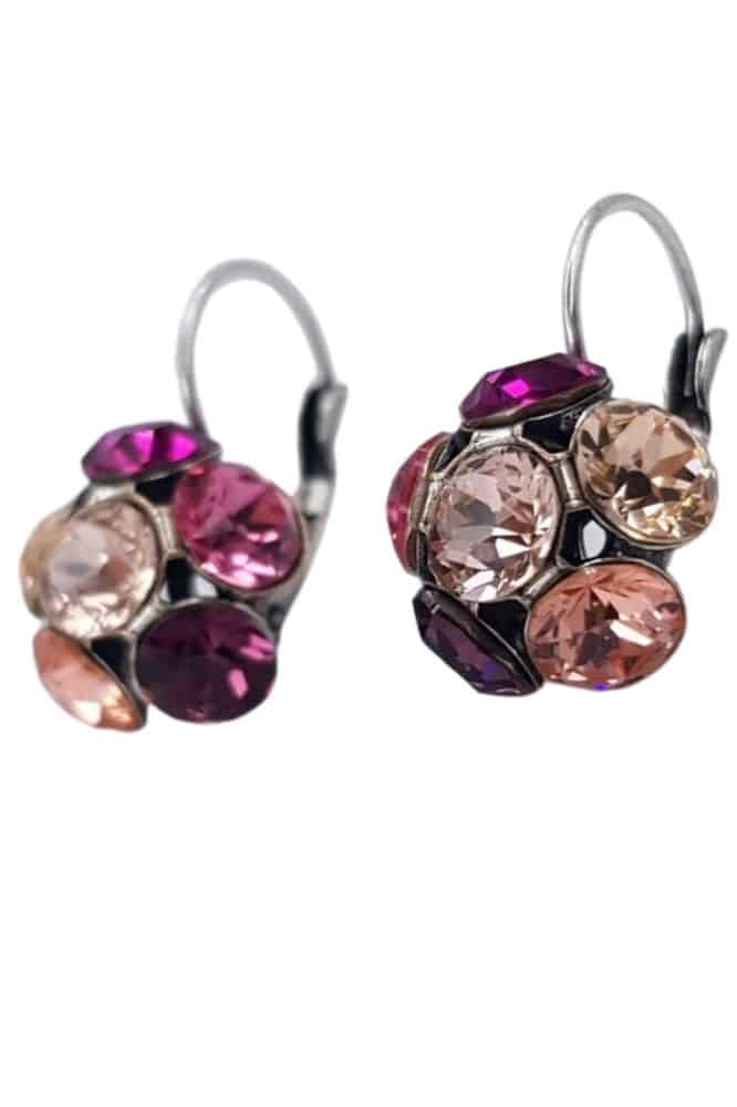 Nell by La Vie Hanging Flower Earriing Swarovski NBL-1035