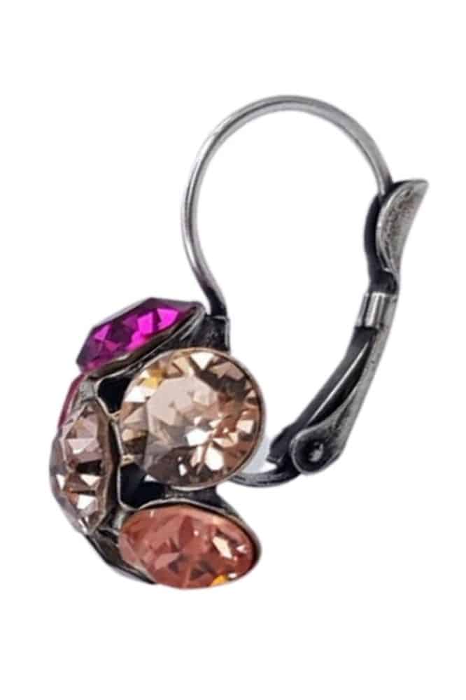 Nell by La Vie Hanging Flower Earriing Swarovski NBL-1035