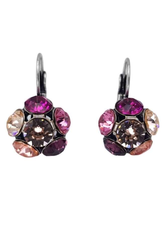 Nell by La Vie Hanging Flower Earriing Swarovski NBL-1035