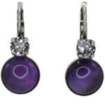 By Nell Earring Cabuchon Amethyst Purple NBL-1117