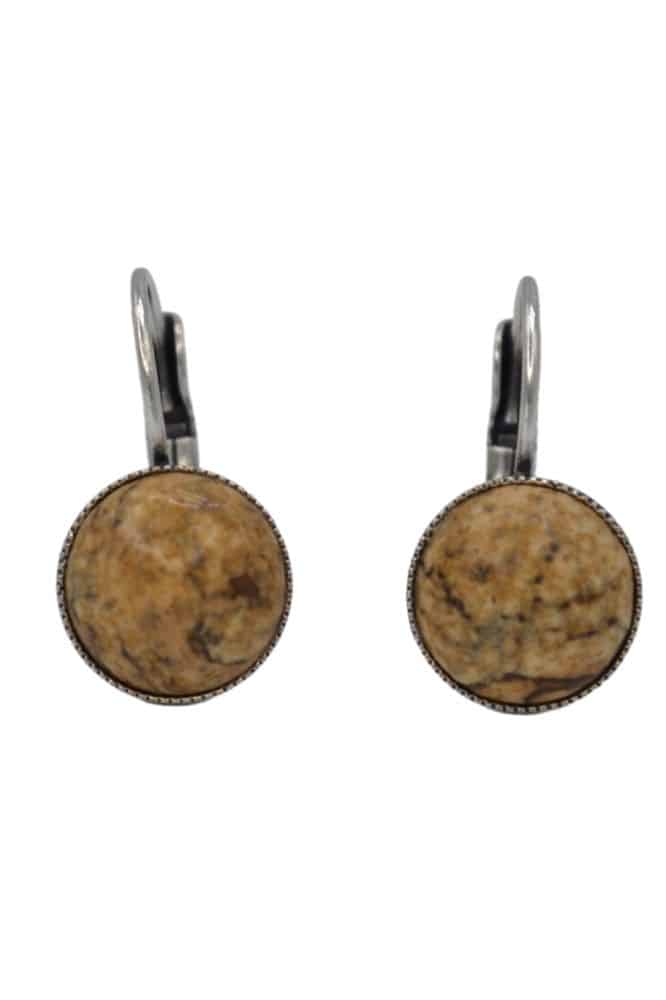 By Nell Earring Cabuchon Jaspis NBL-1114