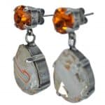 By Nell Earring Marble Peachy Multi NBL-1110