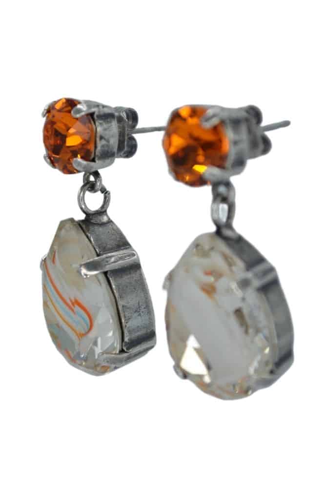 By Nell Earring Marble Peachy Multi NBL-1110