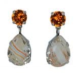 By Nell Earring Marble Peachy Multi NBL-1110