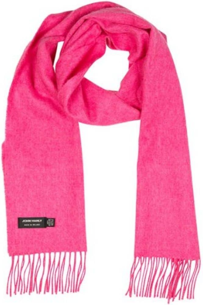 John Hanly Merino Luxury Wool Scarf Pink