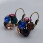 Nell by La Vie Hanging Flower Earriing Swarovski NBLEB-1094