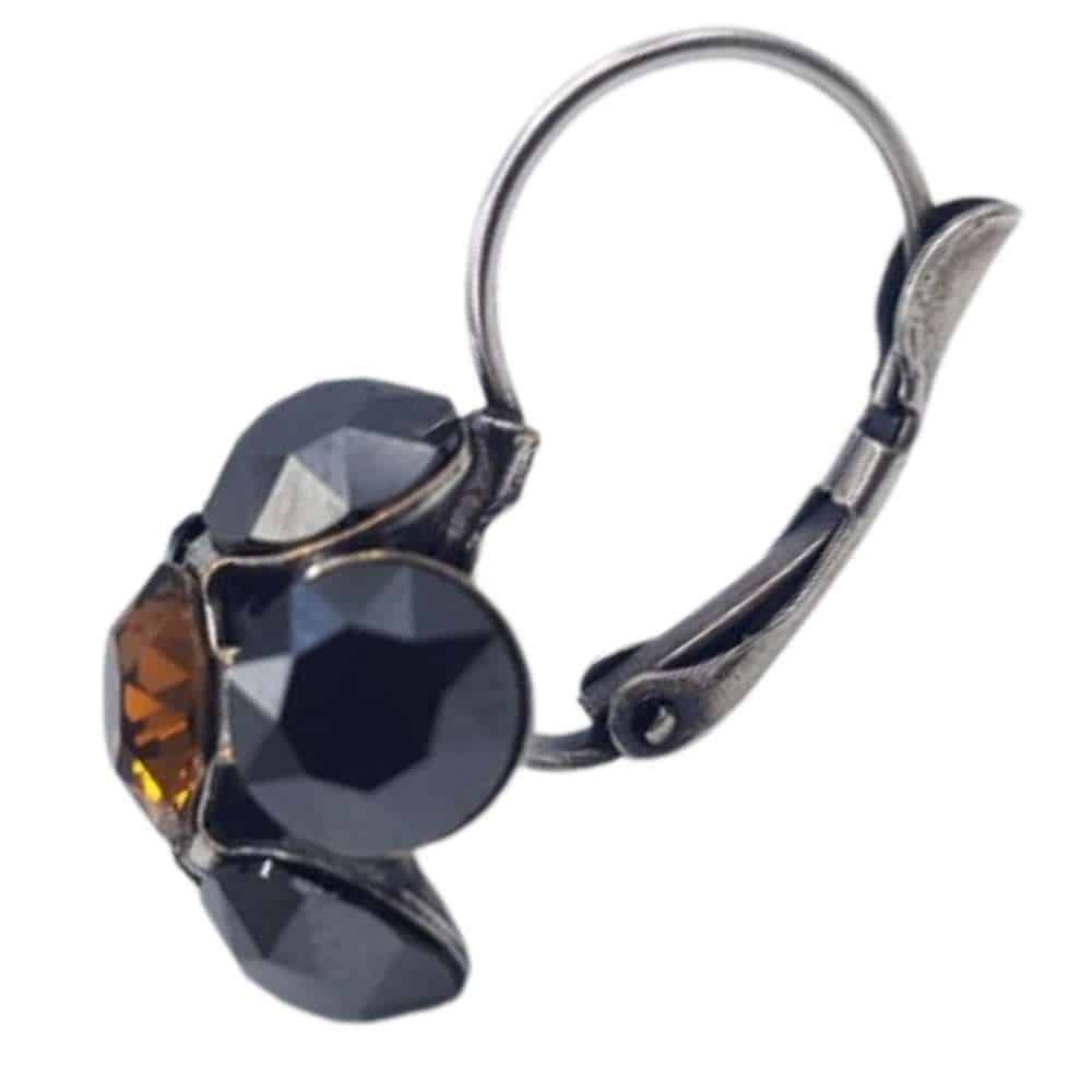 Nell by La Vie Hanging Flower Earring Swarovski NBLEB-1104