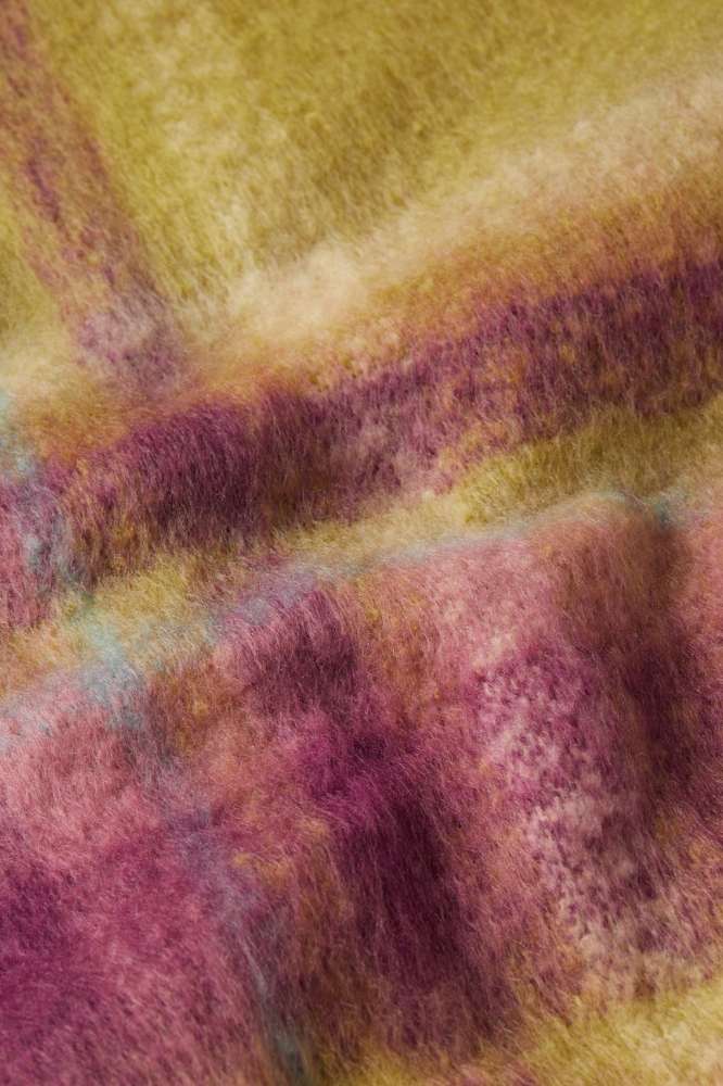 King Louie Scarf Check Chartreuse Yellow