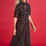 Seasalt Cornwall Calendula Dress Petal Press Onyx