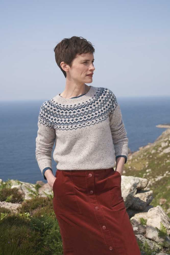 Seasalt Cornwall Camber Rocks Jumper Golding Aran Light Squid (1)