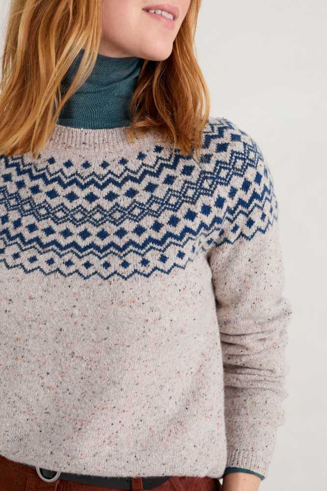 Seasalt Cornwall Camber Rocks Jumper Golding Aran Light Squid (1)