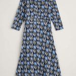 Seasalt Cornwall Waterfront Dress Textured Flower Head Maritime