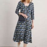 Seasalt Cornwall Waterfront Dress Textured Flower Head Maritime