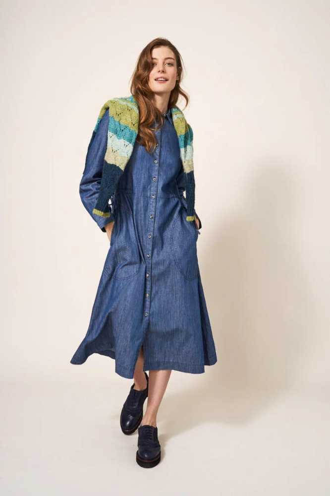 White Stuff Jade Denim Shirt Dress (1)