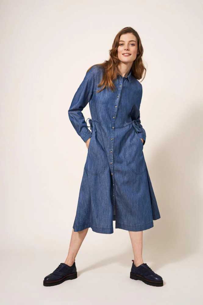 White Stuff Jade Denim Shirt Dress (1)