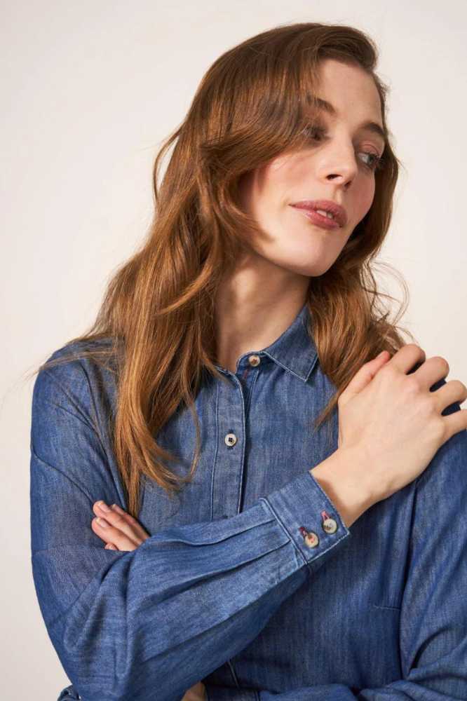 White Stuff Jade Denim Shirt Dress (1)