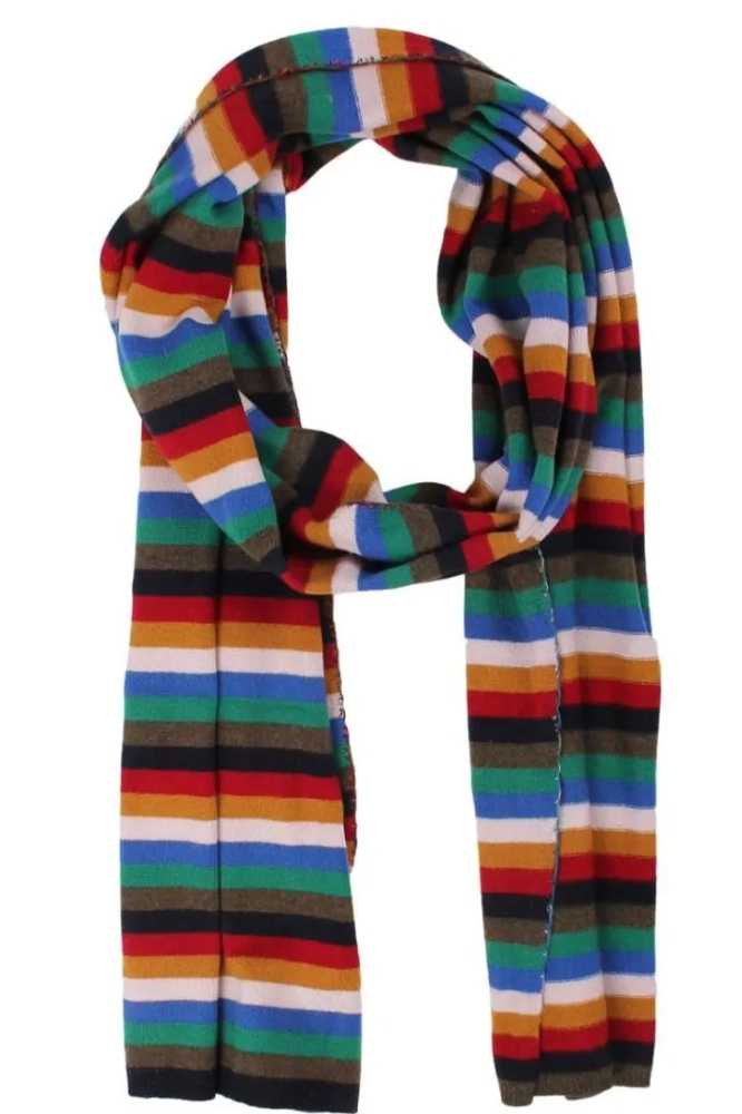 Danefae Danebundle-up Merino Scarf Royal Stripe