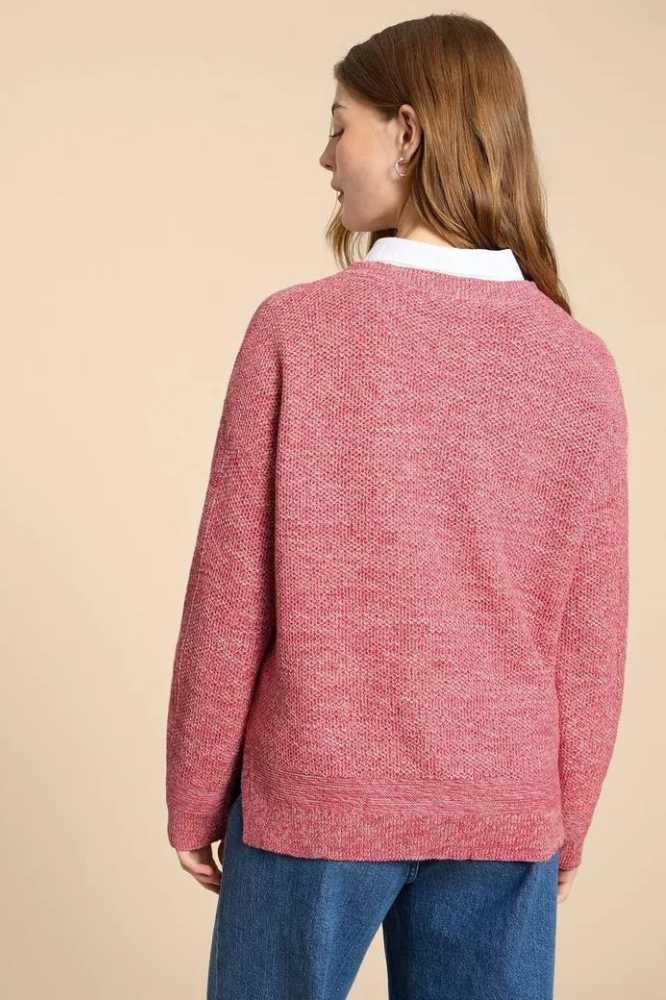 White Stuff Northbank Jumper Pink Multi - La Vie en Rose