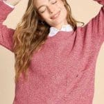 White Stuff Northbank Jumper Pink Multi - La Vie en Rose