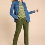 White Stuff Rowena Linen Trouser Dark Green - La Vie en Rose Damesmode