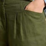 White Stuff Rowena Linen Trouser Dark Green - La Vie en Rose Damesmode