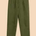White Stuff Rowena Linen Trouser Dark Green - La Vie en Rose Damesmode