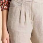 White Stuff Rowena Linen Trouser Light Nat - La Vie en Rose Damesmode