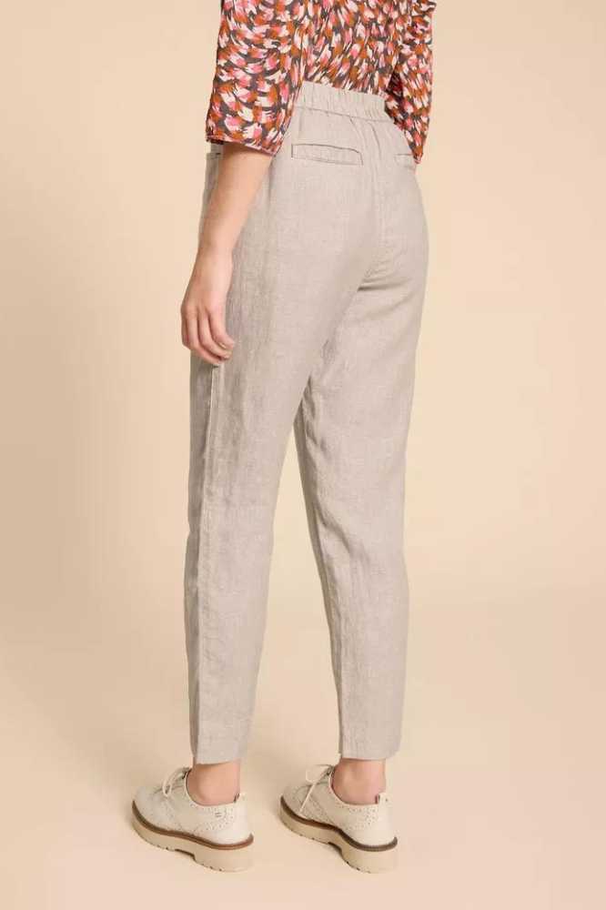 White Stuff Rowena Linen Trouser Light Nat - La Vie en Rose Damesmode