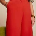 King Louie Peppa Pants Woven Crepe Fiery Red - La Vie en Rose Damesmode