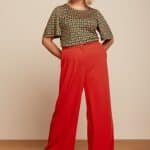 King Louie Peppa Pants Woven Crepe Fiery Red - La Vie en Rose Damesmode