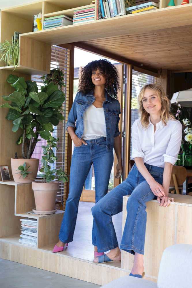 Cloud9 Dora Flared Leg Washed Light Blue - La Vie en Rose Damesmode