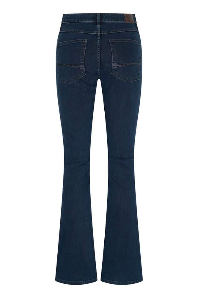 Cloud9 Dora Flared Leg Washed Mid Blue - La Vie en Rose Damesmode (4)