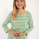 DANEFAE DANECARRIBEAN HEAVY COTTON TEE GRASS GREEN CHALK - LA VIE EN ROSE DAMESMODE