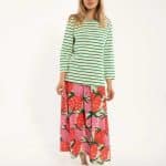 DANEFAE DANECARRIBEAN HEAVY COTTON TEE GRASS GREEN CHALK - LA VIE EN ROSE DAMESMODE