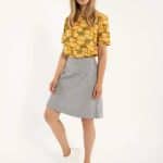 DANEFAE DANELONDON LIGHT CANVAS SKIRT MILKBOY STRIPE - LA VIE EN ROSE DAMESMODE