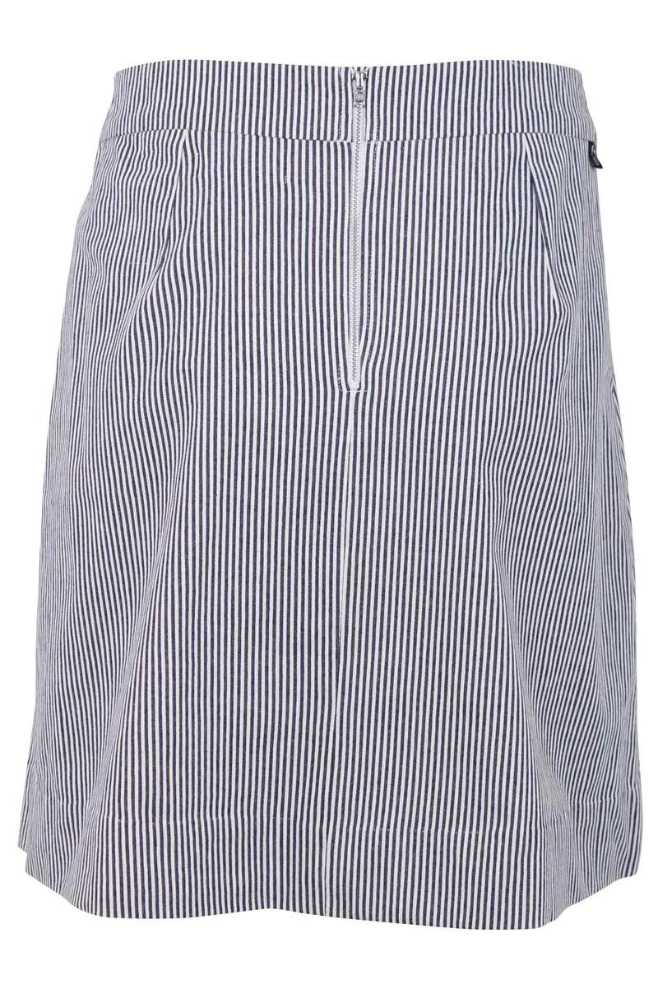 DANEFAE DANELONDON LIGHT CANVAS SKIRT MILKBOY STRIPE - LA VIE EN ROSE DAMESMODE