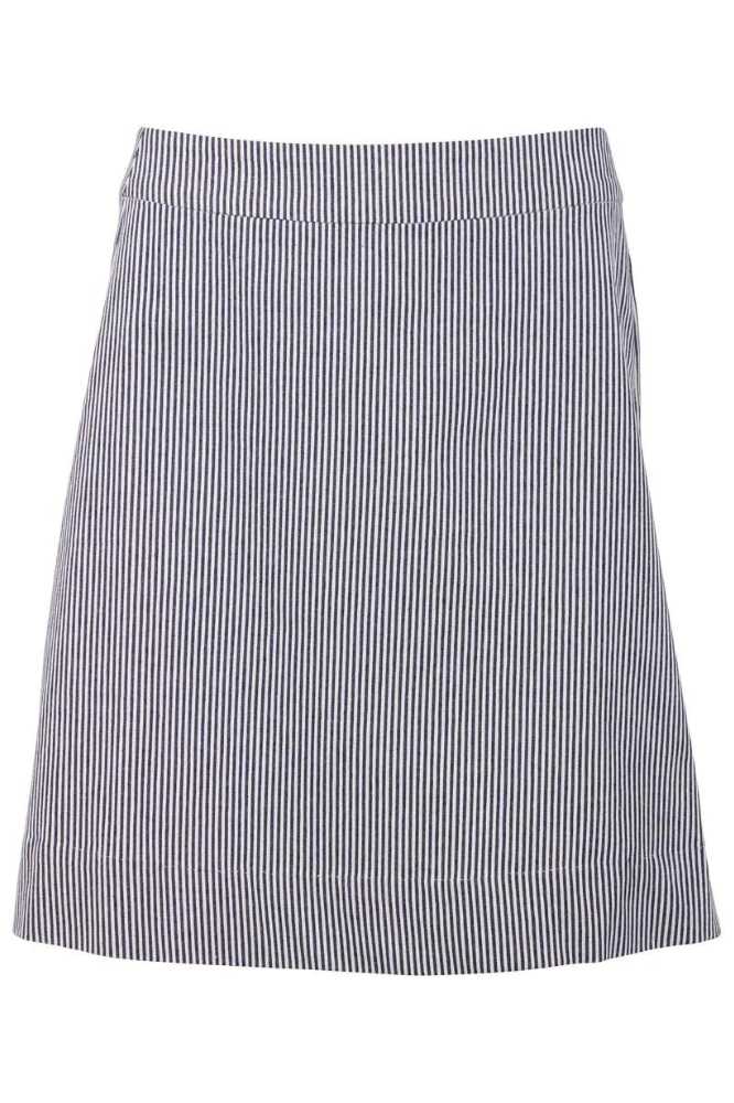 DANEFAE DANELONDON LIGHT CANVAS SKIRT MILKBOY STRIPE - LA VIE EN ROSE DAMESMODE