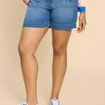 White Stuff Mollie Combat Denim Shorts Mid Denim - La Vie en Rose Damesmode