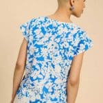 White Stuff Rae Organic Cotton Vest Blue Multi - La Vie en Rose Damesmode